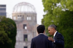 Abe　and OBama in Hiroshima-2