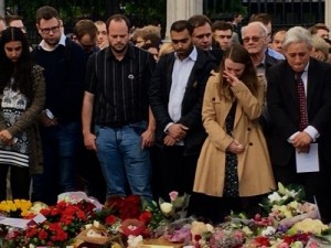 a memorial for Jo Cox