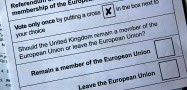 ballot on the secession of EU