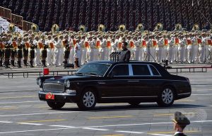 Xi's　parade at Tian'anmen