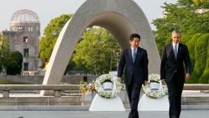 Abe　and OBama in Hiroshima